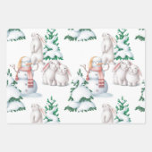 Winter Wrapping Paper Sheets Geschenkpapier Set (Vorderseite)