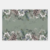 Winter Wrapping Paper Sheets Geschenkpapier Set (Vorderseite)