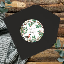 Winter Wreath Berry Christmas Baby Shower