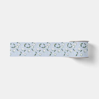 Winter-Wreath-Geschenkpapier Ripsband