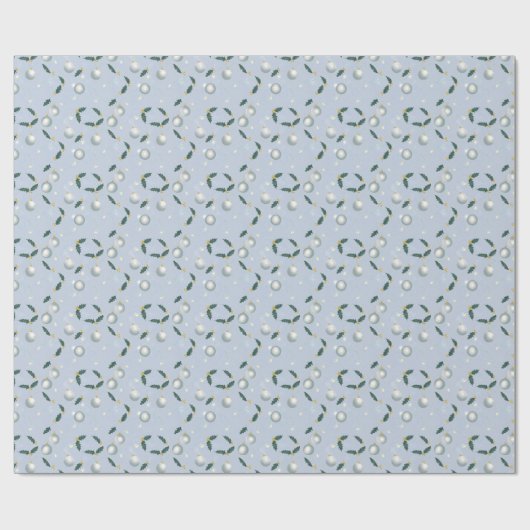 Winter Wreath Gift Wrap Geschenkpapier (Flach)