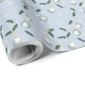 Winter Wreath Gift Wrap Geschenkpapier (Rolleneckpunkt)