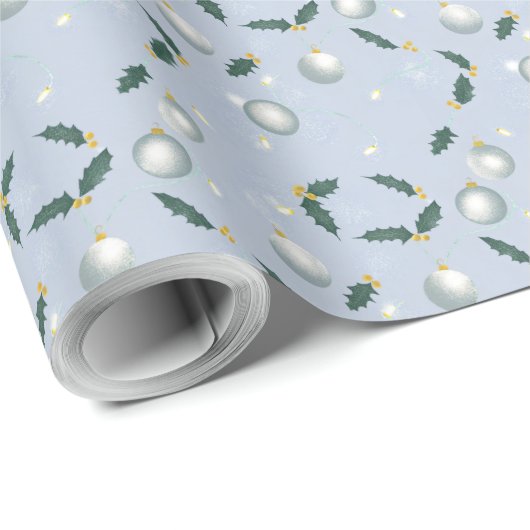 Winter Wreath Gift Wrap Geschenkpapier (Rolleneckpunkt)