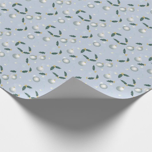 Winter Wreath Gift Wrap Geschenkpapier (Ecke)