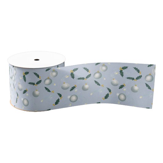 Winter Wreath Gift Wrap Ripsband (Spule)