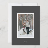 Winter Wreath Holiday Foto Card Feiertagskarte (Rückseite)