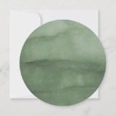 Winter Wreath Poinsettia & Bird Weihnachten Einladung (Rückseite)