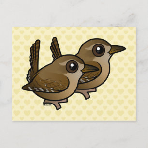 Winter Wren Pair Postkarte