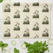 Winter Wren, Rock Wren, Audubons Vögel von Amerika Geschirrtuch (Gefaltet)