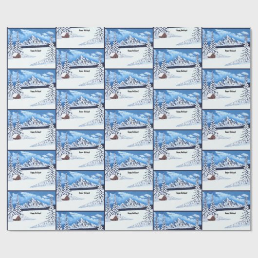 Winter Wunder Geschenkpapier (Flach)