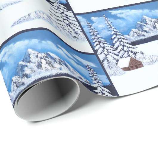 Winter Wunder Geschenkpapier (Rolleneckpunkt)