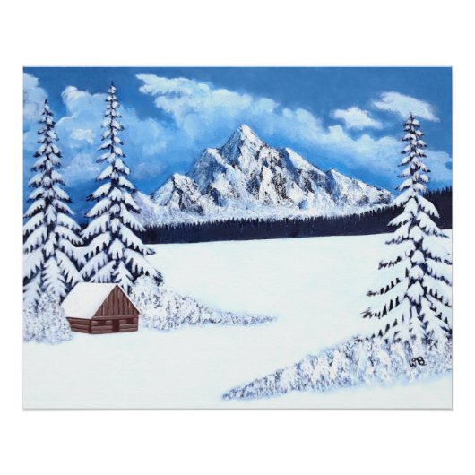 Winter-Wunder-Glanz Poster (Vorderseite)