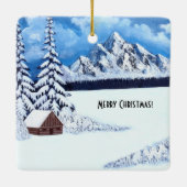 Winter-Wunder-Platz Keramikornament (Rückseite)