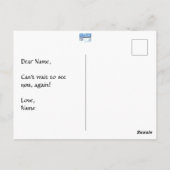 Winter-Wunder-Szene Postkarte (Rückseite)