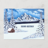 Winter-Wunder-Szene Postkarte (Vorderseite)