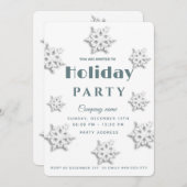 Winter Wunderland Corporate Holiday Party Einladung (Vorne/Hinten)
