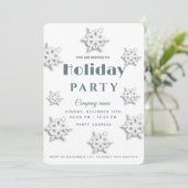 Winter Wunderland Corporate Holiday Party Einladung (Stehend Vorderseite)