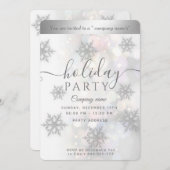 Winter Wunderland Corporate Holiday Party Invitati Einladung (Vorne/Hinten)