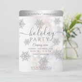 Winter Wunderland Corporate Holiday Party Invitati Einladung (Stehend Vorderseite)