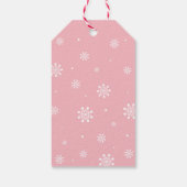 Winter Wunderland Danke Schnee viel Gefallen Tag Geschenkanhänger (Rückseite)