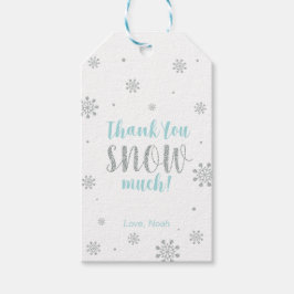 Winter Wunderland Danke Schnee viel Gefallen Tag Geschenkanhänger