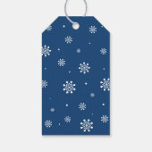 Winter Wunderland Danke Schnee viel Gefallen Tag Geschenkanhänger (Rückseite)