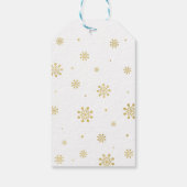 Winter Wunderland Danke Schnee viel Gefallen Tag Geschenkanhänger (Rückseite)