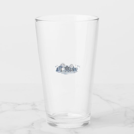 Winter-Wunderland-Dorf Glas (Vorderseite)