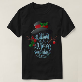 Winter-Wunderland-Feiertagskunst T-Shirt