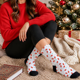 Winter-Wunderland-Handschuh-Muster Socken
