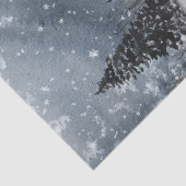 Winter Wunderland Hütte Schnee Landschaft Seidenpapier (Ausschnitt)