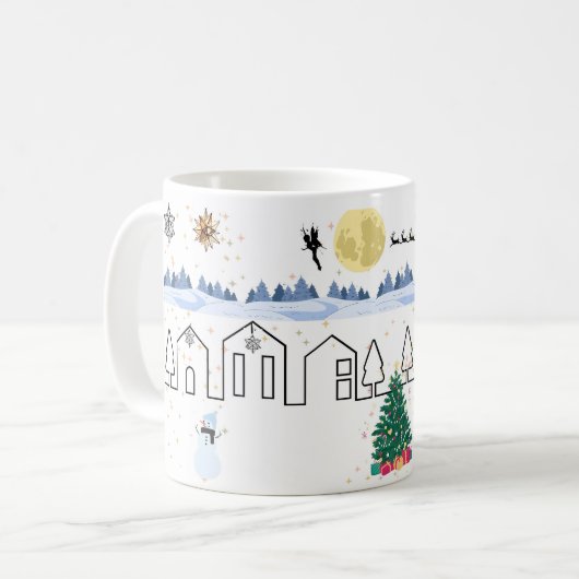 Winter Wunderland Kaffee Tasse (Vorderseite Links)