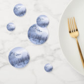 Winter Wunderland Nebel Fichtenwald Schneemonogram Konfetti (Gruppe)