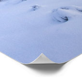 Winter Wunderland Nebel Fichtenwald Schneemonogram Poster (Ecke)