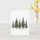 Winter Wunderland Pine Tree Natur Wandern Karte (Gelbe Blume)