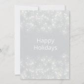 Winter Wunderland Schneeflocken Weihnachten Einladung (Rückseite)