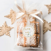 Winter Wunderland Schneeleucht Freude an der Welt Runder Aufkleber