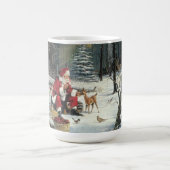 Winter Wunderland Weihnachten Weihnachten und Hirs Kaffeetasse (Mittel)
