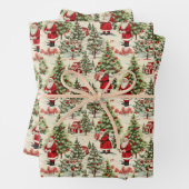 Winter Wunderland Weihnachtsbaumen und Weihnachtsb Geschenkpapier Set (Beispiel)