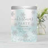 Winter Wunderland Weihnachtsfest im Unternehmen Pa Einladung (Stehend Vorderseite)