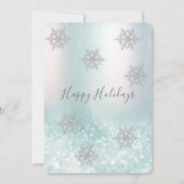 Winter Wunderland Weihnachtsfest im Unternehmen Pa Einladung (Rückseite)