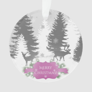 Winter Wunderland Weihnachtsschmuck - Magenta Ornament