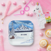 Winter-Wunderlandschaft Pappteller (Party)