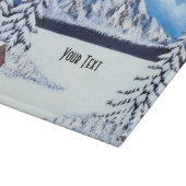 Winter-Wunderlandschaft Schneidebrett (Ecke)