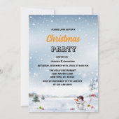 Winter Wunderschnee Weihnachtskonzern Einladung (Vorderseite)