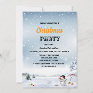 Winter Wunderschnee Weihnachtskonzern Einladung
