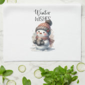 Winter wünscht geschirrtuch (Gefaltet)
