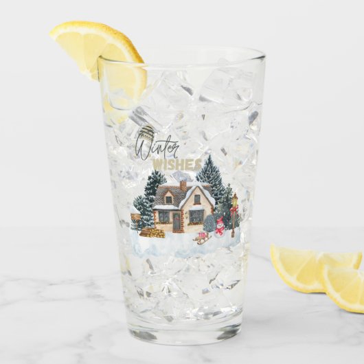 Winter wünscht glas (Vorderseite Ice)