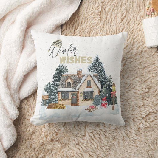 Winter wünscht kissen (Decke)