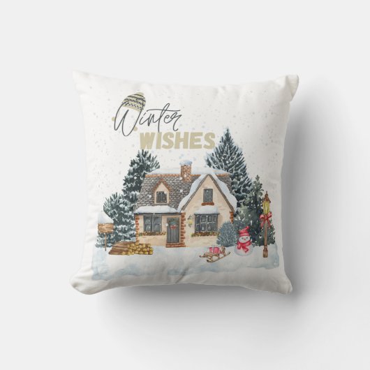 Winter wünscht kissen (Vorderseite)